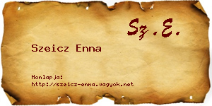 Szeicz Enna névjegykártya